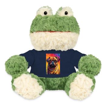 Mops Möpse Hund Color - MiniFeet® Frosch Torge - French Navy - Vorne