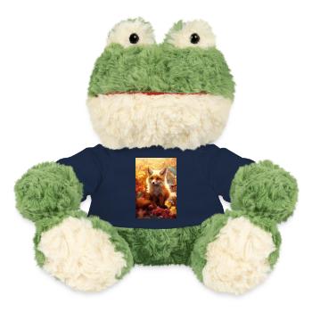 Fox Foxes Animal Autumn - MiniFeet® Frog Torge - french navy - Front