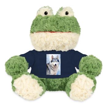 Animal Chien Husky Sibérien - Grenouille Torge MiniFeet® - bleu marine - Devant