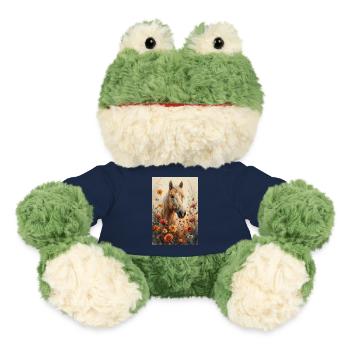 Pferd Pferde Reiten Pferdereiten Sprungreiten - MiniFeet® Frosch Torge - French Navy - Vorne