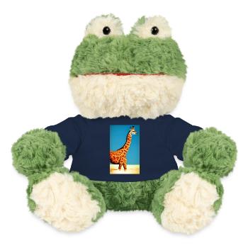 Coole Comic Zeichnung Giraffe Giraffa - MiniFeet® Frosch Torge - French Navy - Vorne