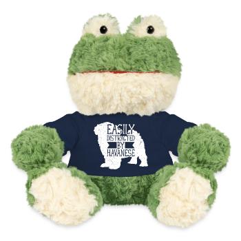 Facilement distrait par le bichon havanais Havaneser maman papa faire - Grenouille Torge MiniFeet® - bleu marine - Devant