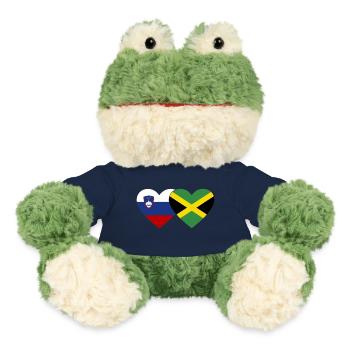 Slowenien Jamaika Flagge Herz - MiniFeet® Frosch Torge - French Navy - Vorne