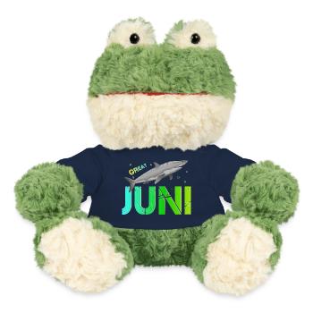 Juin Nom Jour Anniversaire Juin - Grenouille Torge MiniFeet® - bleu marine - Devant