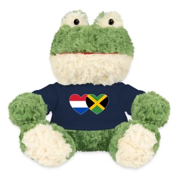Holland Jamaika Flagge Herz - MiniFeet® Frosch Torge - French Navy - Vorne