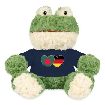 Bangladesch Deutschland Flagge Herz - MiniFeet® Frosch Torge - French Navy - Vorne