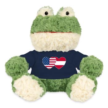 États-Unis Autriche Flag Heart - Grenouille Torge MiniFeet® - bleu marine - Devant