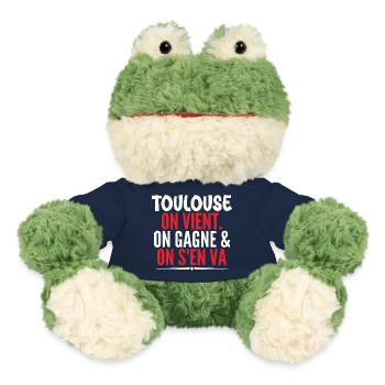 Rugby Toulouse Humour Cadeau Supporter Rugby - Grenouille Torge MiniFeet® - bleu marine - Devant
