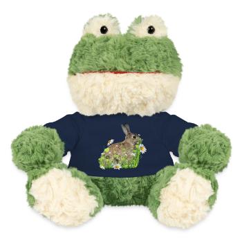 Rabbit White Flowers - MiniFeet® Frog Torge - french navy - Front