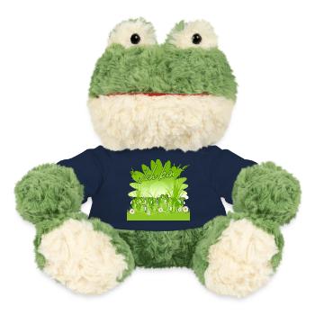 ich bin grün - Blumen Wiese - MiniFeet® Frosch Torge - French Navy - Vorne