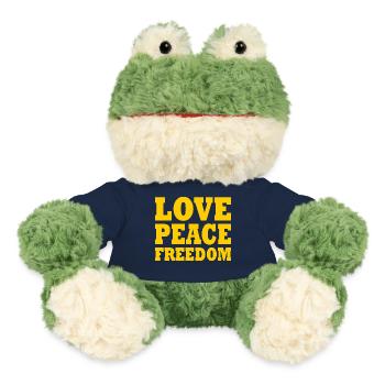 Love peace freedom - Grenouille Torge MiniFeet® - bleu marine - Devant