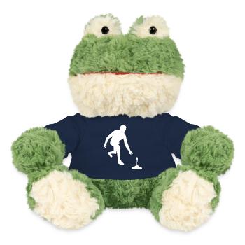 Stockschießen Eisstockschießen Eisstock Silhouette - MiniFeet® Frosch Torge - French Navy - Vorne