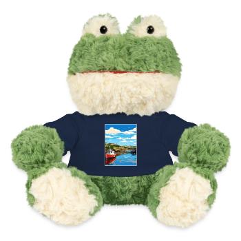 Bude Cornwall Vintage Reiseposter WPA Souvenir - MiniFeet® Frosch Torge - French Navy - Vorne
