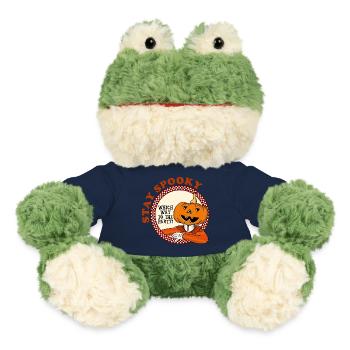 Halloween stay spooky Kürbiskopf vintage Party - MiniFeet® Frosch Torge - French Navy - Vorne