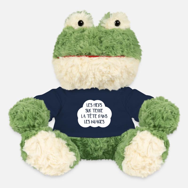 LES PIEDS SUR TERRE, LA TÊTE DANS LES NUAGES ! - Grenouille Torge MiniFeet® - bleu marine