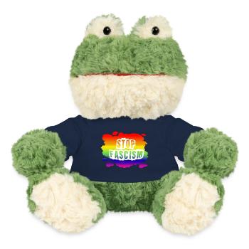 Stop AfD contre la droite, la démocratie, la diversité, la gauche - Grenouille Torge MiniFeet® - bleu marine - Devant