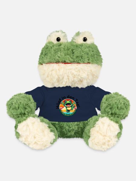 Une grenouille joyeuse qui salue le jour ! - Grenouille Torge MiniFeet® - bleu marine