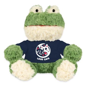 Minimalistische Katzenliebe: Zwei liebende Katzen - MiniFeet® Frosch Torge - French Navy - Vorne