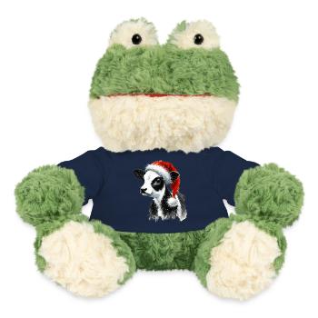 Weihnachtskalb mit Nikolausmütze - MiniFeet® Frosch Torge - French Navy - Vorne