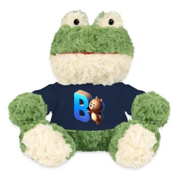 Niedlicher Bär mit leuchtendem Buchstaben B - MiniFeet® Frosch Torge - French Navy - Vorne