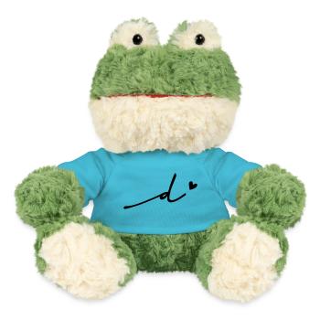Point (d) Cursive - MiniFeet® Frog Torge - atoll blue - Front