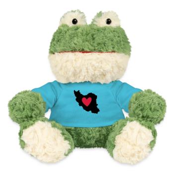 Iran Persia Love Heart - MiniFeet® Frog Torge - atoll blue - Front