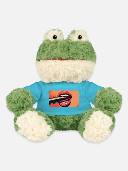 Lippen PopArt Kuss - MiniFeet® Frosch Torge - Atollblau
