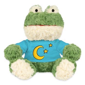 moon and stars - MiniFeet® Frog Torge - atoll blue - Front