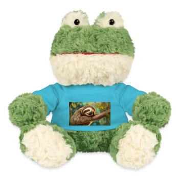 Niedliche Tiere chillen – Faultier - MiniFeet® Frosch Torge - Atollblau - Vorne