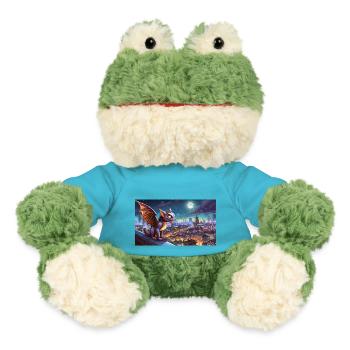 Gargoyle - junge, niedliche kleine Monster - MiniFeet® Frosch Torge - Atollblau - Vorne