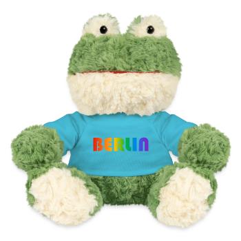 Berliner Regenbogen Text - MiniFeet® Frosch Torge - Atollblau - Vorne