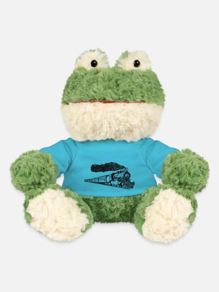 Zug-eisenbahn-dampflok-lo - MiniFeet® Frosch Torge - Atollblau