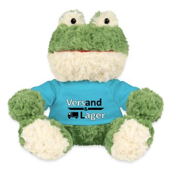 Versand und Lager - Versager-Arbeit Humor Vers.2 - MiniFeet® Frosch Torge - Atollblau - Vorne