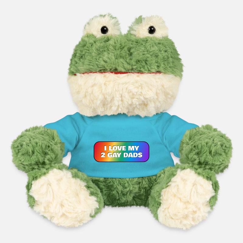 J’aime mes 2 papas gays - Grenouille Torge MiniFeet® - bleu outremer