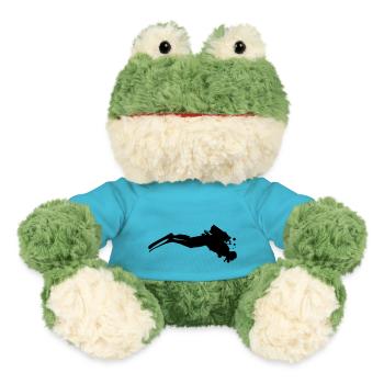 Plongeur avec des bulles sous l’eau - Grenouille Torge MiniFeet® - bleu outremer - Devant