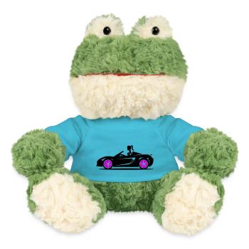 Frau Sportwagen Cabrio Auto - MiniFeet® Frosch Torge - Atollblau - Vorne