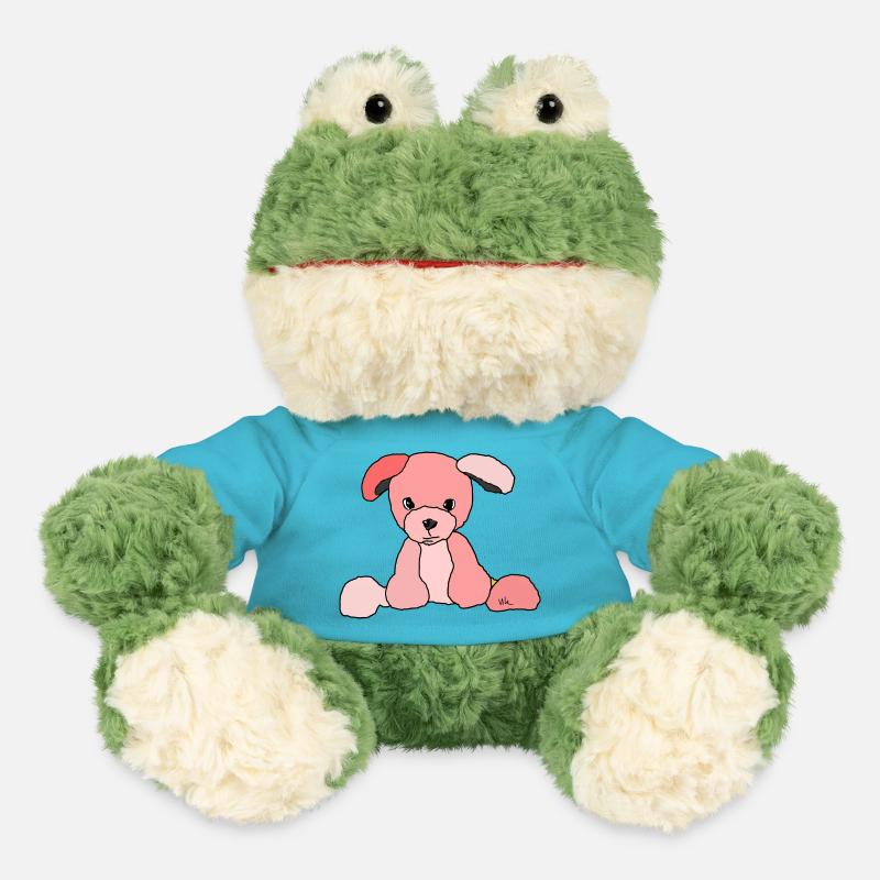Hund Comic - MiniFeet® Frosch Torge - Atollblau