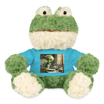 mignon petit vert rétro vintage alien tous les jours - Grenouille Torge MiniFeet® - bleu outremer - Devant