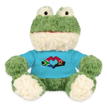 Afrique du Sud Angola Drapeau Mains Coeur Forme - Grenouille Torge MiniFeet® - bleu outremer - Devant