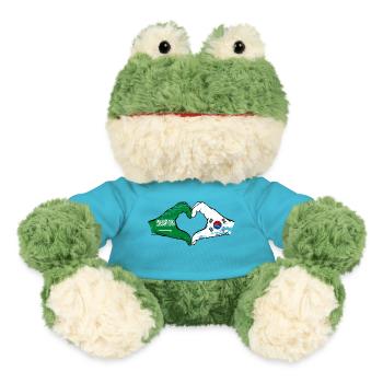 Saudi Arabien Südkorea Flagge Hände Herzform used - MiniFeet® Frosch Torge - Atollblau - Vorne