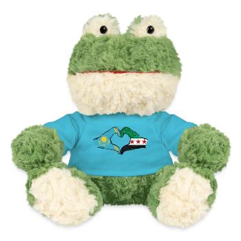Kazakhstan Syrie Drapeau Mains Coeur Forme Utilisé - Grenouille Torge MiniFeet® - bleu outremer - Devant
