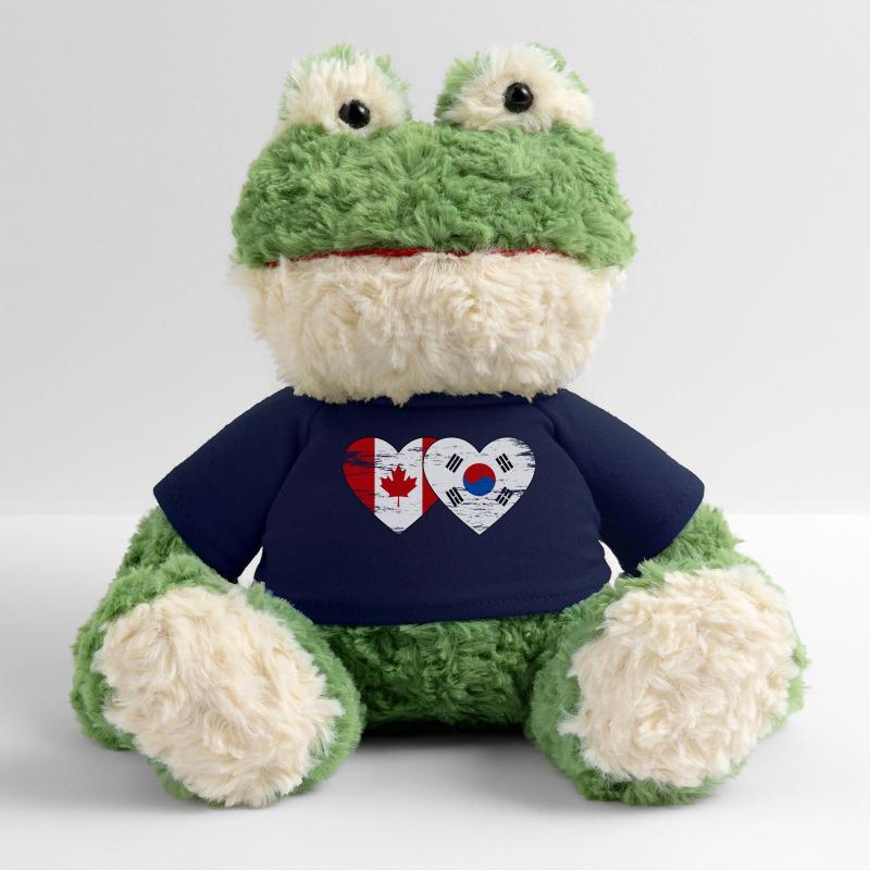 Canada Corée du Sud Drapeau Coeur Utilisé Grenouille Torge MiniFeet®