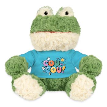 Hallo - Süße Nachricht - MiniFeet® Frosch Torge - Atollblau - Vorne