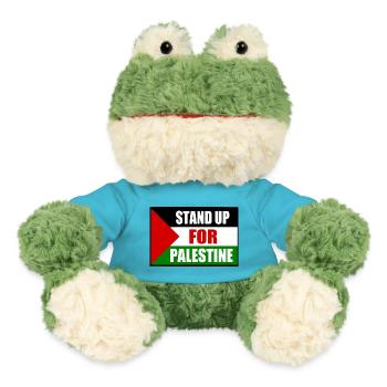 stand up for palestine - MiniFeet® Frog Torge - atoll blue - Front