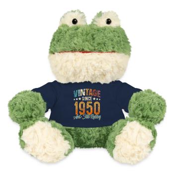 1950 Geburtsjahr Geburtstag Baujahr Vintage - MiniFeet® Frosch Torge - French Navy - Vorne