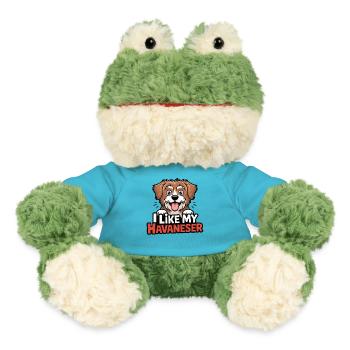 I like my Havaneser Hundeliebe - MiniFeet® Frosch Torge - Atollblau - Vorne