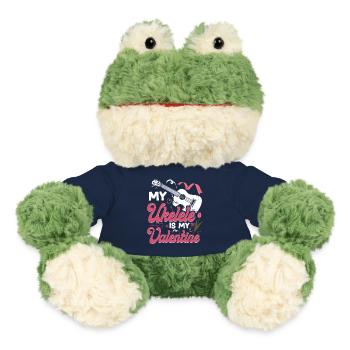 Hawaiian Ukulele Uke Valentines - MiniFeet® Frog Torge - french navy - Front