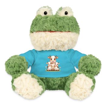 Kuhfamilie im Frühlingslicht - MiniFeet® Frosch Torge - Atollblau - Vorne
