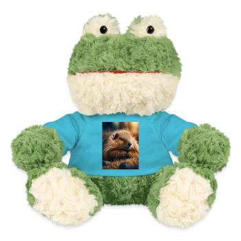 Cute animals doing hibernation – marmot - MiniFeet® Frog Torge - atoll blue - Front