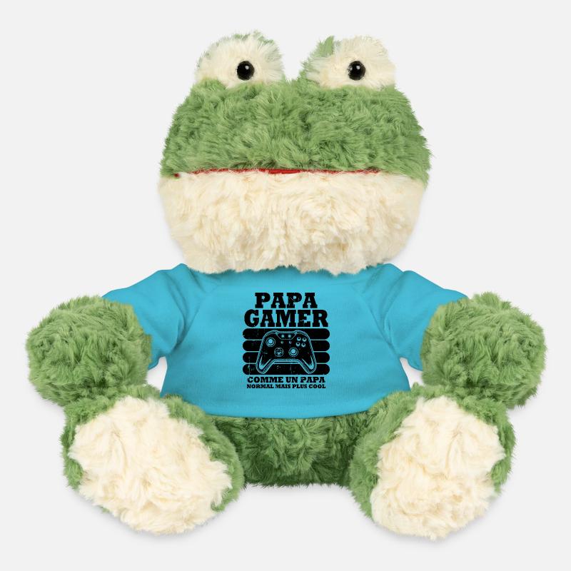 Papa gamer comme un papa normal - Grenouille Torge MiniFeet® - bleu outremer